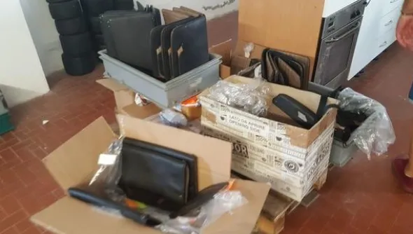 1#4044 Forno di essiccazione Omac e macchinari per lavorazione pelli