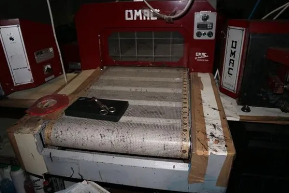 1#4044 Forno di essiccazione Omac e macchinari per lavorazione pelli