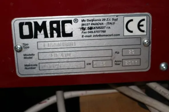 1#4044 Forno di essiccazione Omac e macchinari per lavorazione pelli