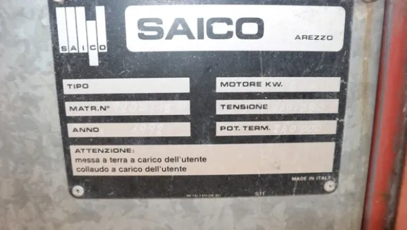 185#5049 Forno di verniciatura Saico