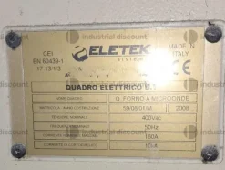 13#9884 Forno industriale a microonde