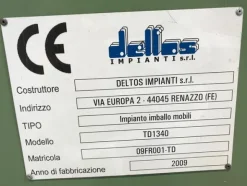 4#3688 Forno per film termorestringente Deltos TD 1340