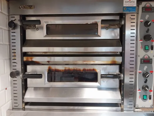 Forno professionale per pizza a 2 camere