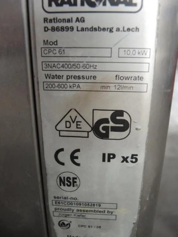 8#2983 Forno Rational
