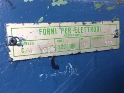 Forno scalda elettrodi