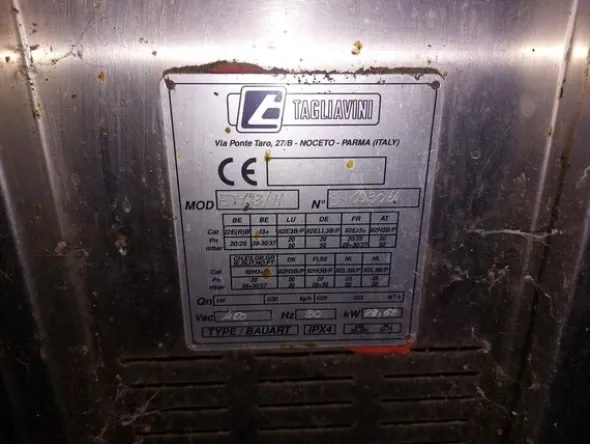 14#8270 Forno Tagliavini con carrelli e tritacarne