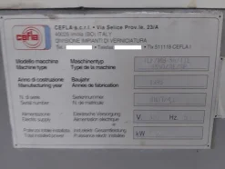 23#8197 Forno UV Cefla