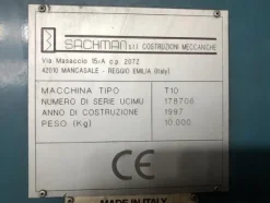 1#4647 Fresatrice Sachman T10