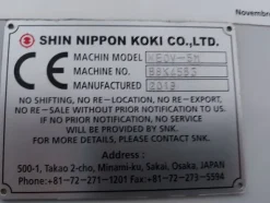 1#8095 Fresatrice SNK NEOV-5M B8K4583