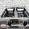 Friggitrice due vasche 2x26 litri 8+8kw elettrica