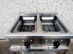 Friggitrice due vasche 2x26 litri 8+8kw elettrica