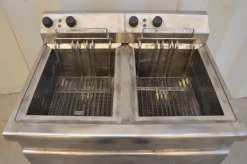 Friggitrice elettrica 2 vasche - 16+16 Lt