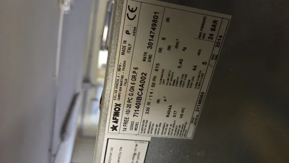 Frigo acciaio doppia anta