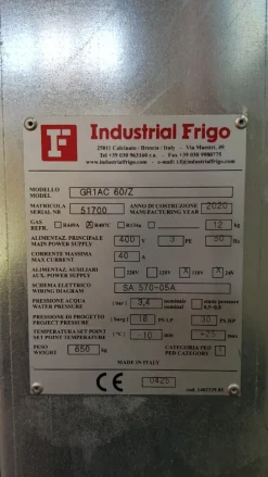 Frigo Industrial Frigo GR1AC 60Z - 2020