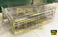 Gabbie o ceste metalliche sovrapponibili