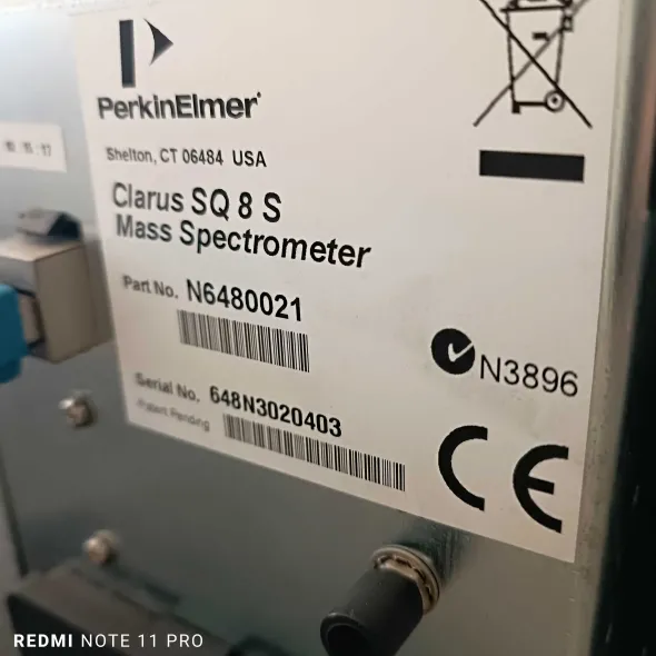 GC-MS Perkin Elmer Clarus 580+SQ8S