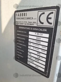 31#10108 Generatore aria calda a legna Fabbri Termomeccanica