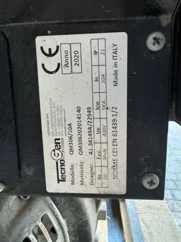 GENERATORE DI CORRENTE TECNOGEN LD750TX DIESEL 7 KWA