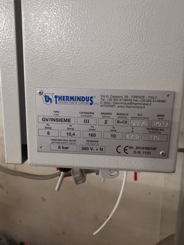 Generatore di Vapore Thermindus 33kw