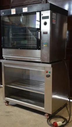 Girarrosto elettrico ventilato con base