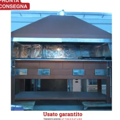 Griglia per arrosticini e carne a carbone con motore