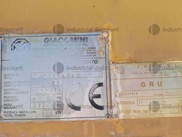 6#10158 Gru a cavalletto Giacomini