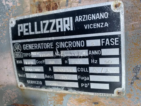 Gruppo elettrogeno Deutz V12 F12L 714 diesel 175kva