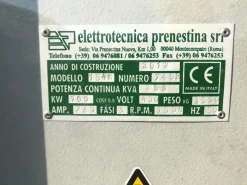 Gruppo Elettrogeno Diesel Insonorizzato 200 kVA-160 kW