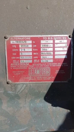 Gruppo elettrogeno 330KVA Mercedes