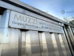 20#9387 Gruppo elettrogeno Muzzi Alcatel Kw 485, motore Mercedes 12 cilindri