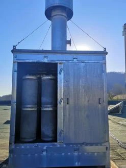 Gruppo filtrante a carboni attivi