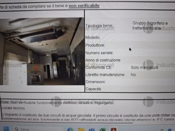 27#9389 Gruppo Frigorifero e trattamento ariaQuadro elettrico di distribuzioneQuadro elettrico di automazione