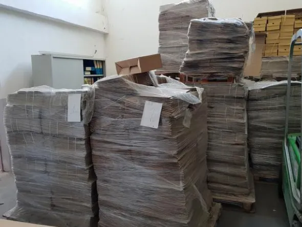 5#4442 Imballaggi per il confezionamento di calzature