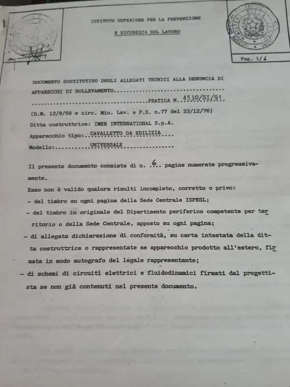 Imer cavalletto universale