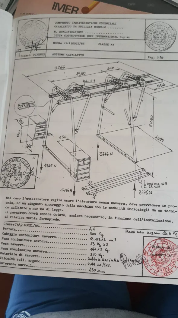 Imer cavalletto universale