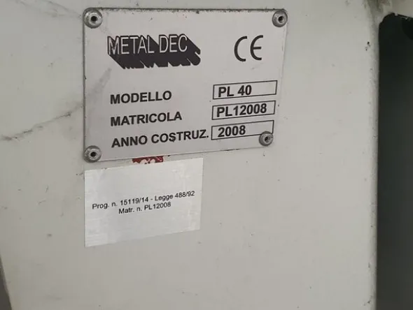 3#7014 Impianto decorazione lamiere