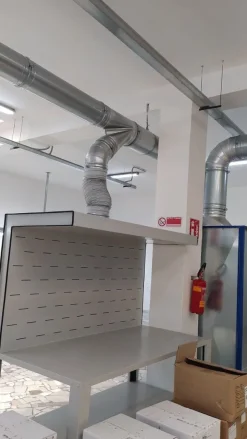 Impianto di aspirazione a carboni attivi