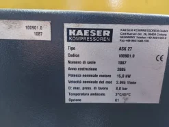 14#7561 Impianto di produzione aria compressa