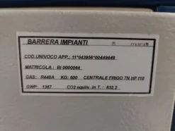 1#79500 Impianto di refrigerazione