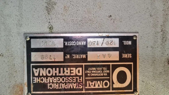 impianto flessografico OMAT 4AZ