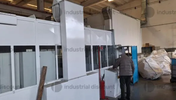 1#9904 Impianto per la verniciatura di prodotto in piano