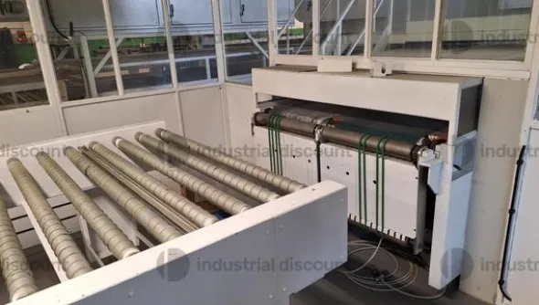 1#9904 Impianto per la verniciatura di prodotto in piano