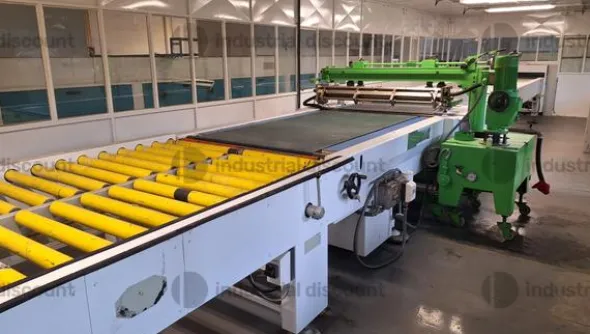1#9904 Impianto per la verniciatura di prodotto in piano