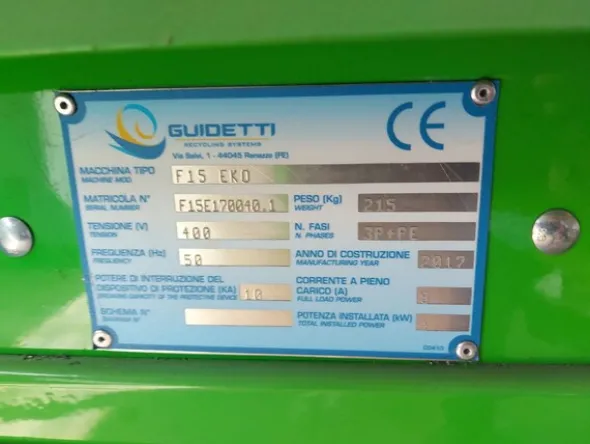 1#6231 Impianto per trattamento rifiuti RAEE Guidetti