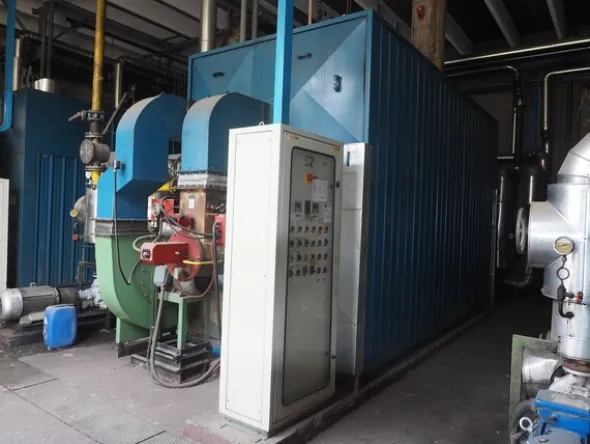 33#8478 Impianto produzione acqua surriscaldata calda per produzione e riscaldamento GARION