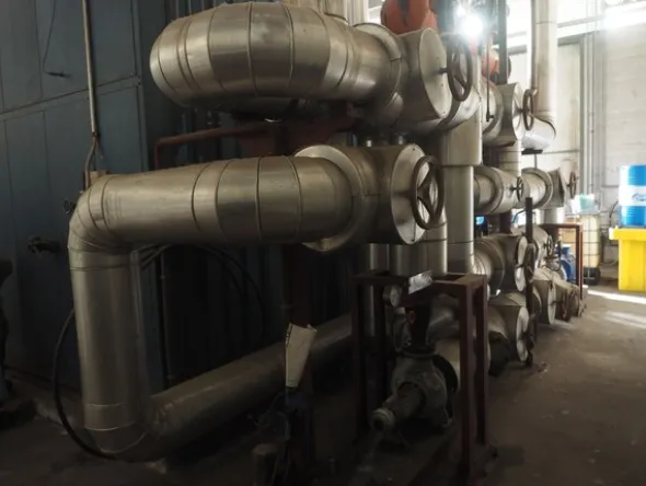 33#8478 Impianto produzione acqua surriscaldata calda per produzione e riscaldamento GARION