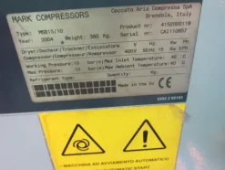 1#7848 Impianto produzione aria compressa Mark Comp