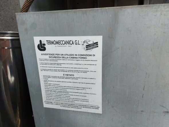 6#7673 Impianto verniciatura Termomeccanica e macchinari officina
