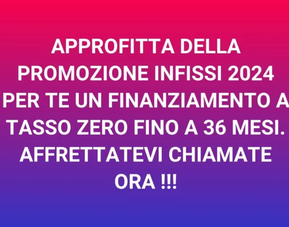 Infissi di ultima generazione