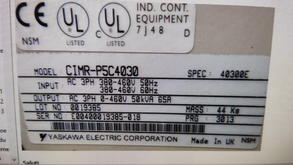 INVERTER YASKAWA